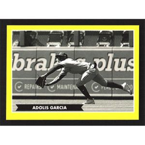 2021 Topps 582 Montgomery Club Lost Design Stickers #2 Adolis Garcia