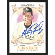 2021 Topps Allen & Ginter #276 Andres Galarraga Autographed