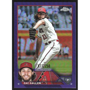 2023 Topps Chrome Purple Refractors #49 Zac Gallen
