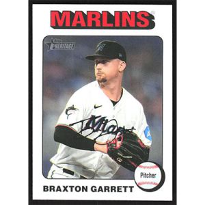 2024 Topps Heritage White Border #319 Braxton Garrett