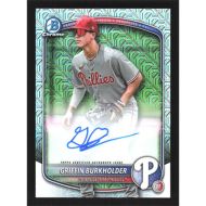2025 Bowman Chrome Mega Box Prospects Autographs #BMA-GB Griffin Burkholder Autographed