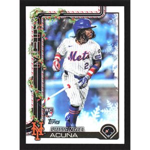 2025 Topps Holiday Short Prints #H113 Luisangel Acuna Candy Cane