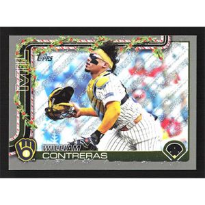 2025 Topps Holiday Silver Glitter #H21 William Contreras