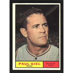 1961 Topps #374 Paul Giel