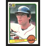 1983 Donruss #156 Rich Gedman