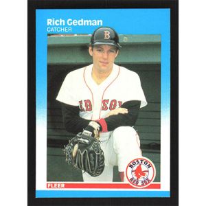 1987 Fleer Glossy #35 Rich Gedman