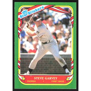1987 Fleer Star Stickers #46 Steve Garvey