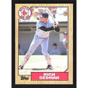 1987 Topps #740 Rich Gedman