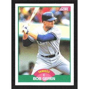 1989 Score Rookie/Traded #93T Bob Geren