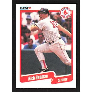 1990 Fleer #276 Rich Gedman