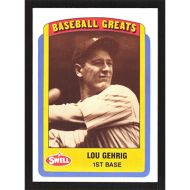 1990 Swell Baseball Greats #25 Lou Gehrig