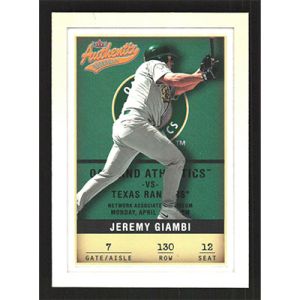 2002 Fleer Authentix #130 Jeremy Giambi