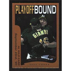 2002 Topps #350 Oakland Athletics Playoff Bound