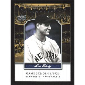 2008 Upper Deck Yankee Stadium Legacy Collection #292 Lou Gehrig