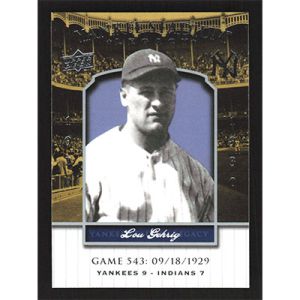 2008 Upper Deck Yankee Stadium Legacy Collection #543 Lou Gehrig