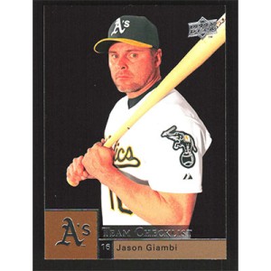 2009 Upper Deck #998 Jason Giambi Team Checklist