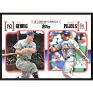 2010 Topps Legendary Lineage #LL-42 L. Gehrig/A. Pujols