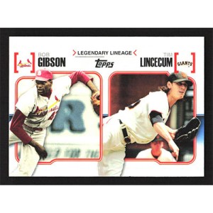 2010 Topps Legendary Lineage #LL24 B. Gibson/T. Lincecum