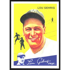 2011 Topps CMG Reprints #CMGR-24 Lou Gehrig 1934 Goudey