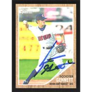 2011 Topps Heritage Minors #118 Scooter Gennett Autographed