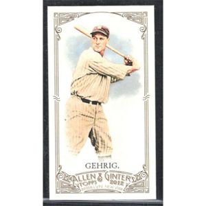 2012 Topps Allen & Ginter Mini A & G Back #196 Lou Gehrig