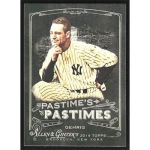2014 Topps Allen & Ginter The Pastime's Pastime #PP-LG Lou Gehrig