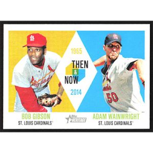 2014 Topps Heritage Then & Now #TAN-GW B. Gibson/A. Wainwright