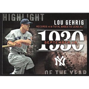 2015 Topps Highlight of the Year #H-62 Lou Gehrig