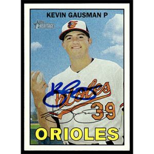 2016 Topps Heritage #114 Kevin Gausman Autographed