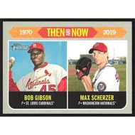 2019 Topps Heritage Then and Now #TN-1 B. Gibson/M. Scherzer