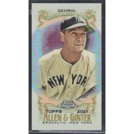 2021 Topps Allen & Ginter Chrome Mini #119 Lou Gehrig