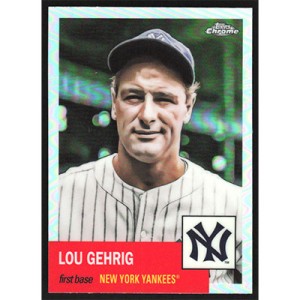 2022 Topps Chrome Platinum Anniversary Refractors #4 Lou Gehrig