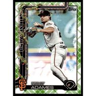 2025 Topps Holiday Green Plaid #H110 Willy Adames