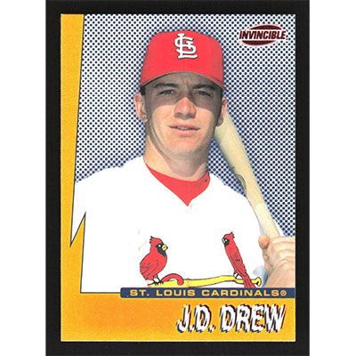 1999 Pacific Invincible Seismic Force #14A J.D. Drew With Bat
