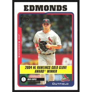 2005 Topps #710 Jim Edmonds Award Winner