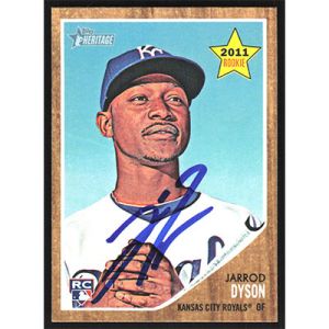 2011 Topps Heritage #414 Jarrod Dyson Autographed