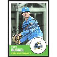 2012 Topps Heritage Minors #104 Cody Buckel Autographed