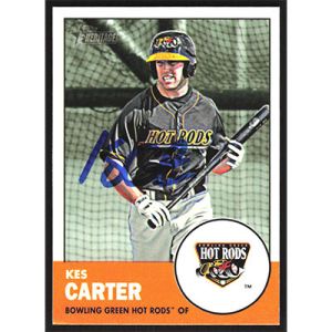 2012 Topps Heritage Minors #177 Kes Carter Autographed