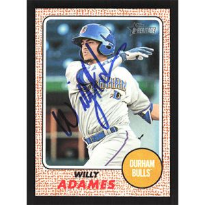2017 Topps Heritage Minors #39 Willy Adames Autographed