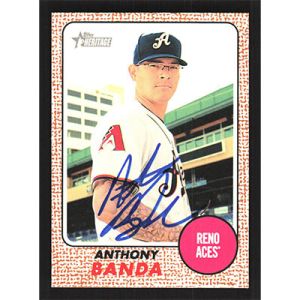 2017 Topps Heritage Minors #57 Anthony Banda Autographed