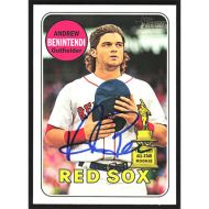 2018 Topps Heritage #130 Andrew Benintendi Autographed