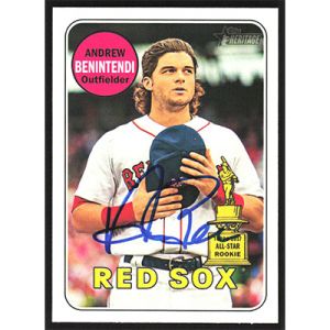 2018 Topps Heritage #130 Andrew Benintendi Autographed