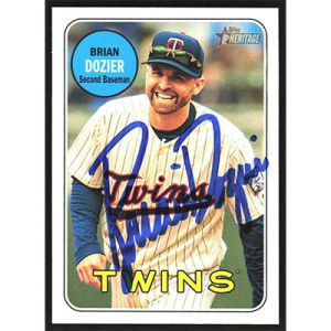 2018 Topps Heritage #356 Brian Dozier Autographed