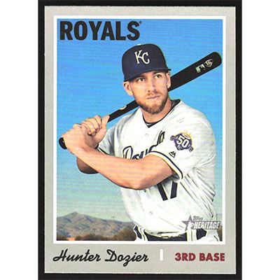 2019 Topps Heritage #222 Hunter Dozier