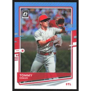 2020 Donruss Optic Carolina Blue and White #191 Tommy Edman