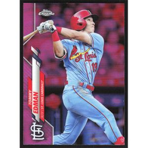 2020 Topps Chrome Pink Refractors #94 Tommy Edman