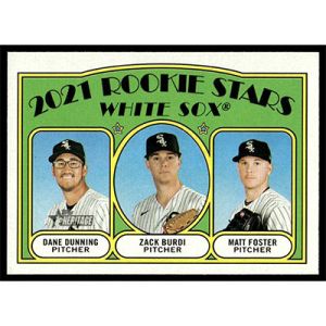 2021 Topps Heritage #208 D. Dunning/Z. Burdi/M. Foster Rookie Stars