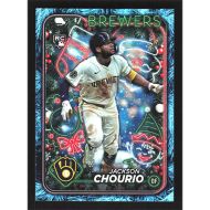 2024 Topps Holiday Metallic Blue Tree #H119 Jackson Chourio