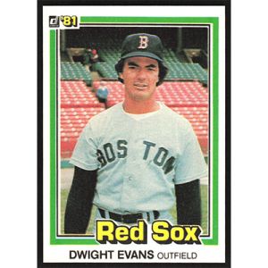1981 Donruss #458 Dwight Evans