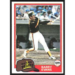 1981 Topps #72 Barry Evans